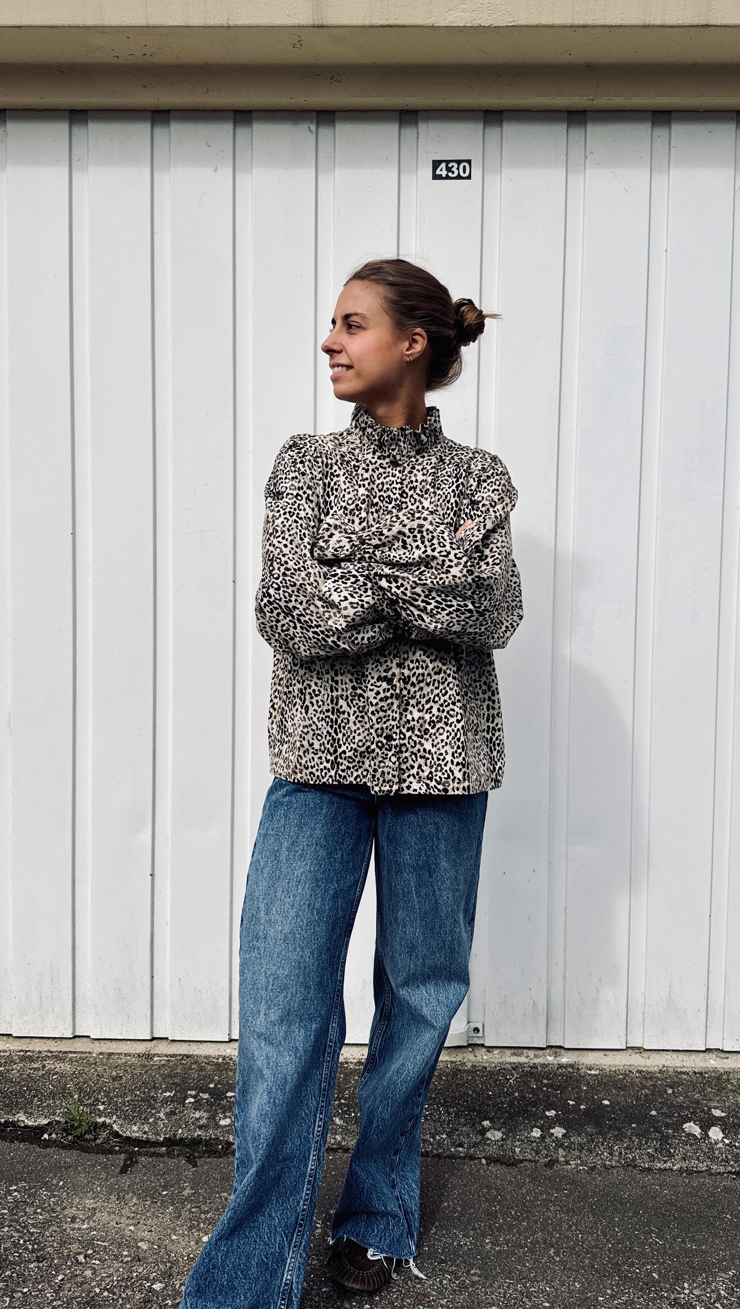 CHEMISIER FOLK LÉOPARD