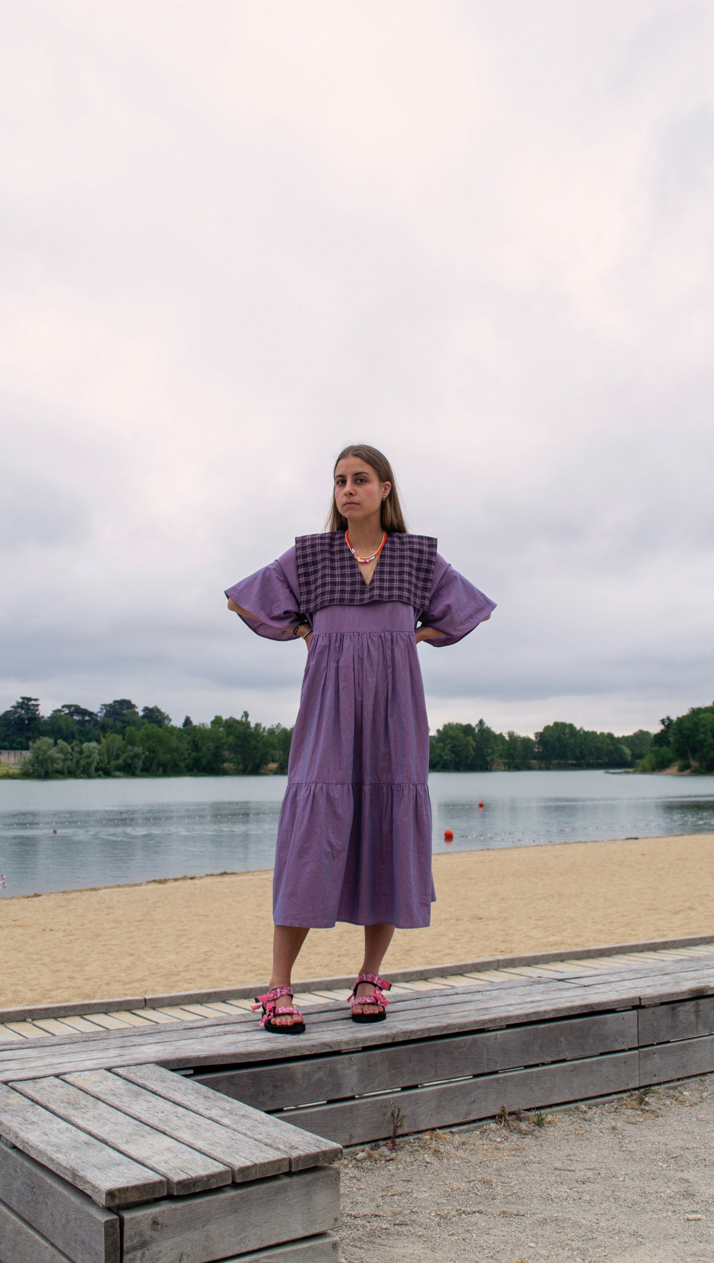 LONG LAVANNEAU DRESS