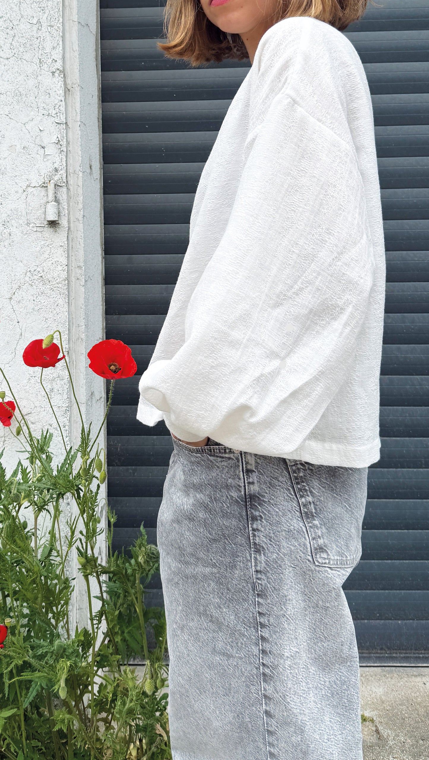 BLOUSE PIN BLANCHE