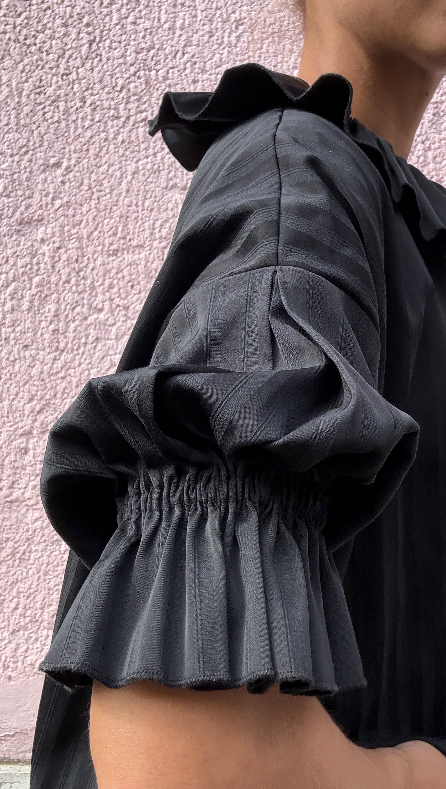 CHEMISIER ROSÉE NOIR