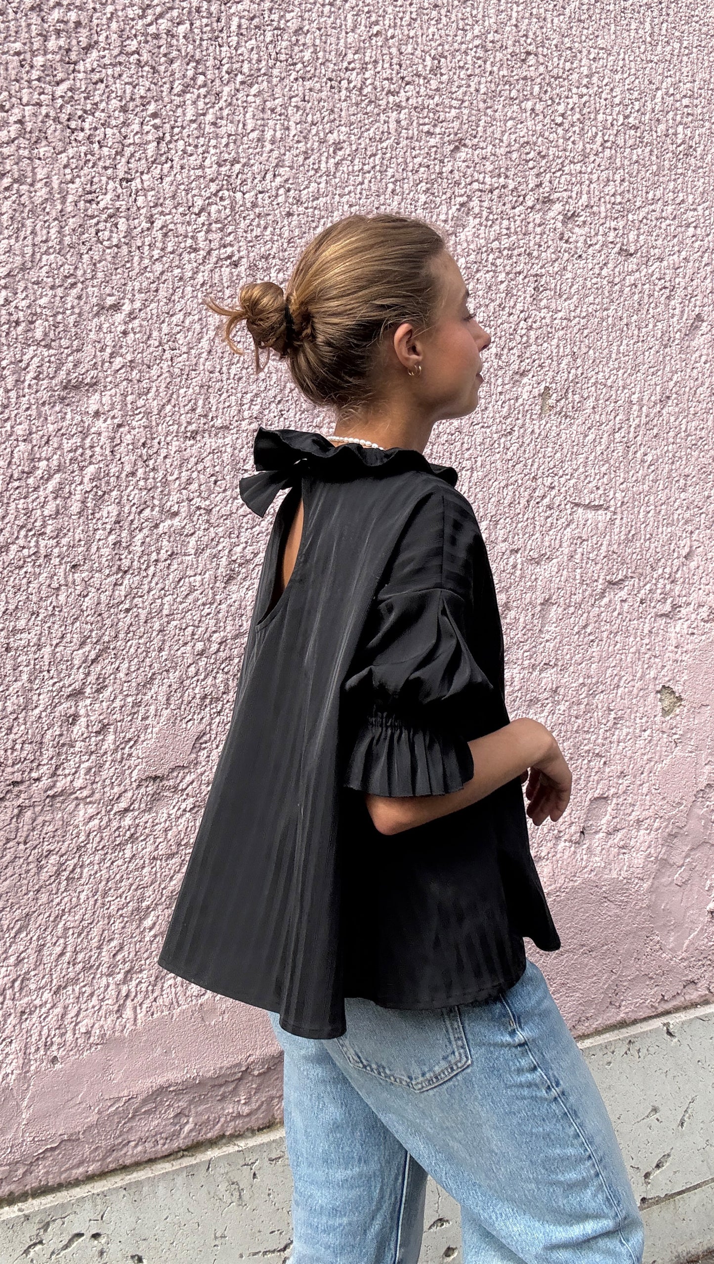 CHEMISIER ROSÉE NOIR