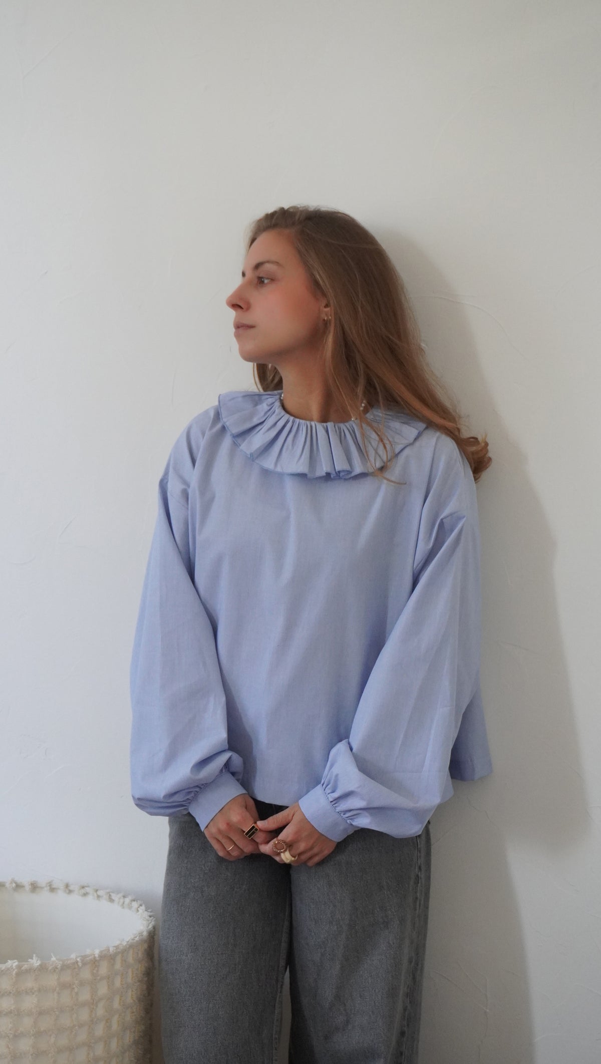 CHEMISIER ROSÉE BLEU