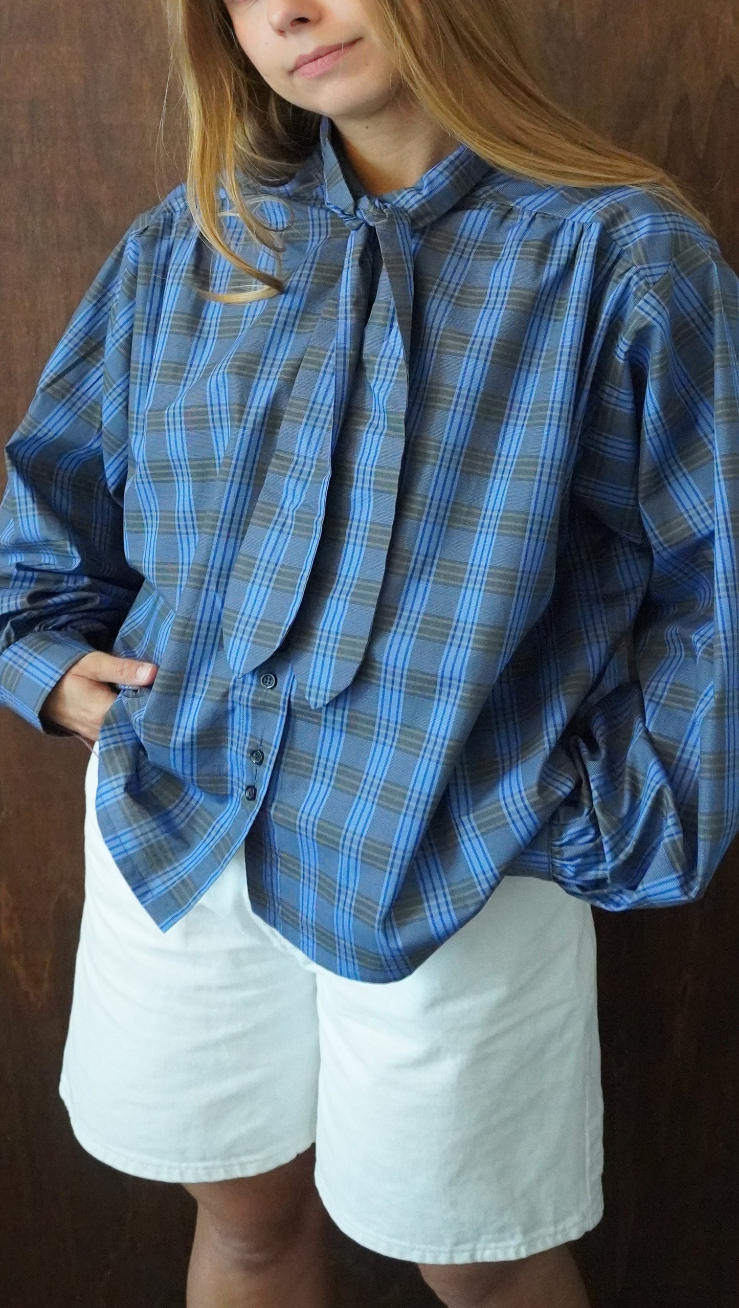CHEMISIER ALPIN BLEU