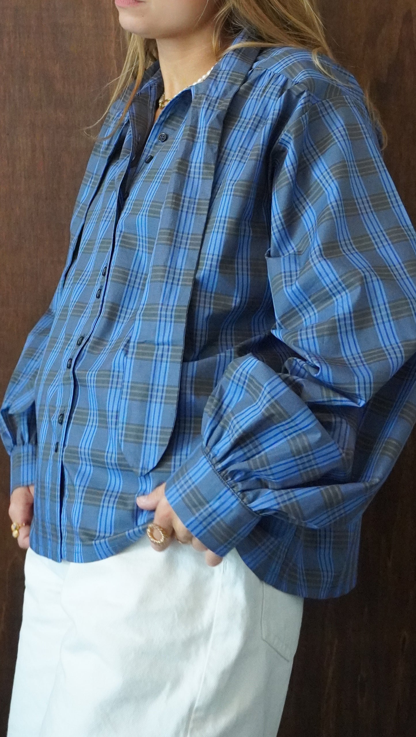 CHEMISIER ALPIN BLEU