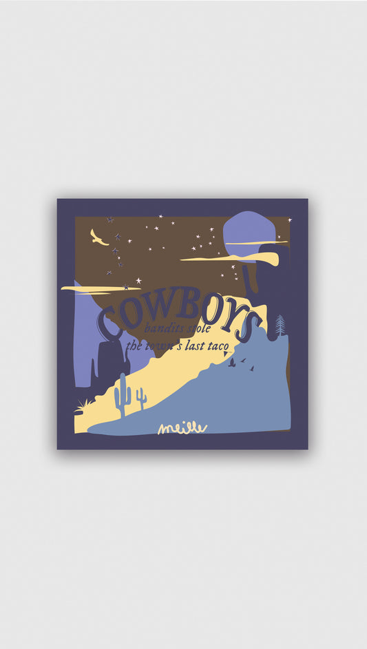 FOULARD BANDITS BLEU