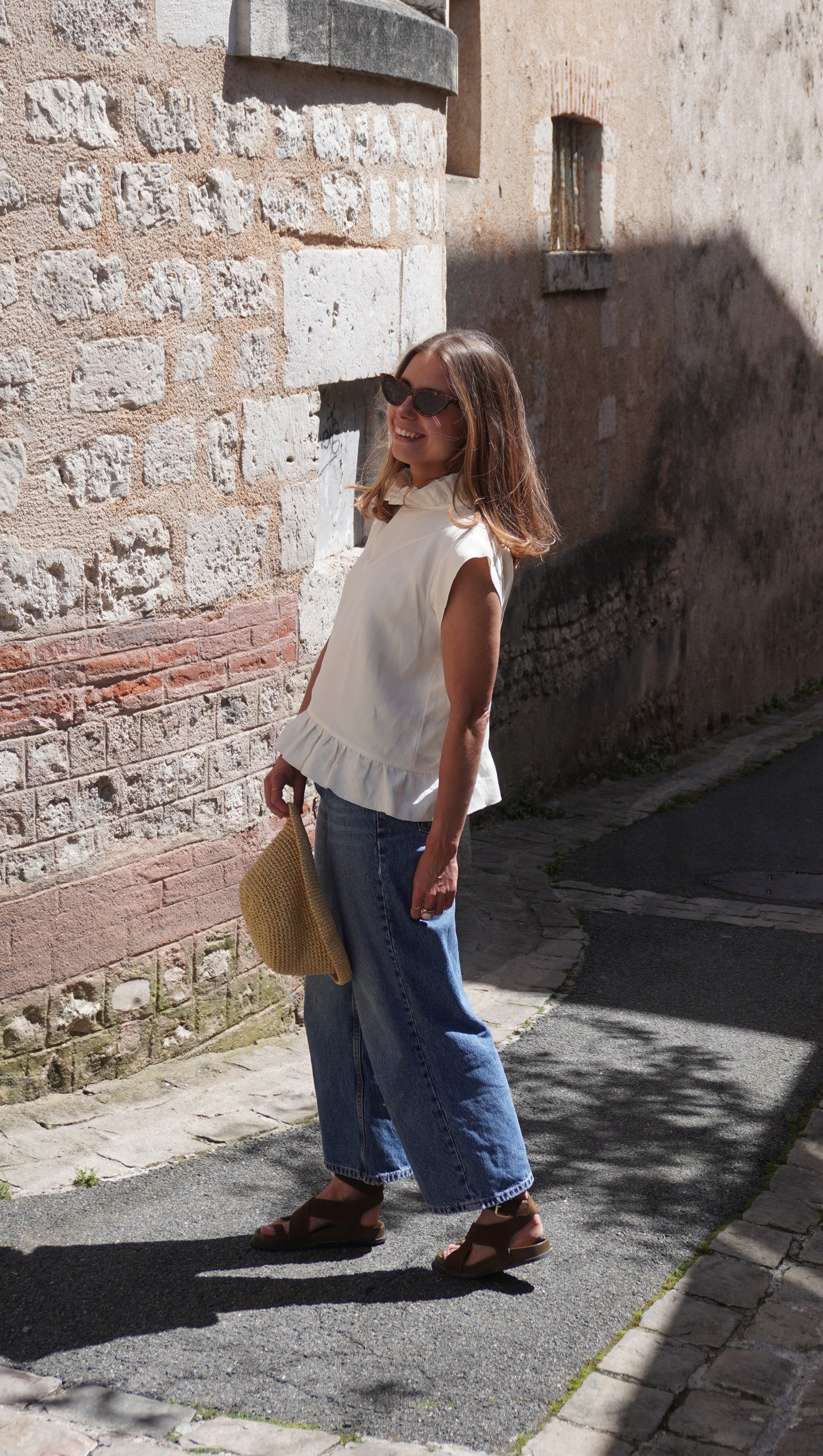 BLOUSE JOCKEY ÉCRUE