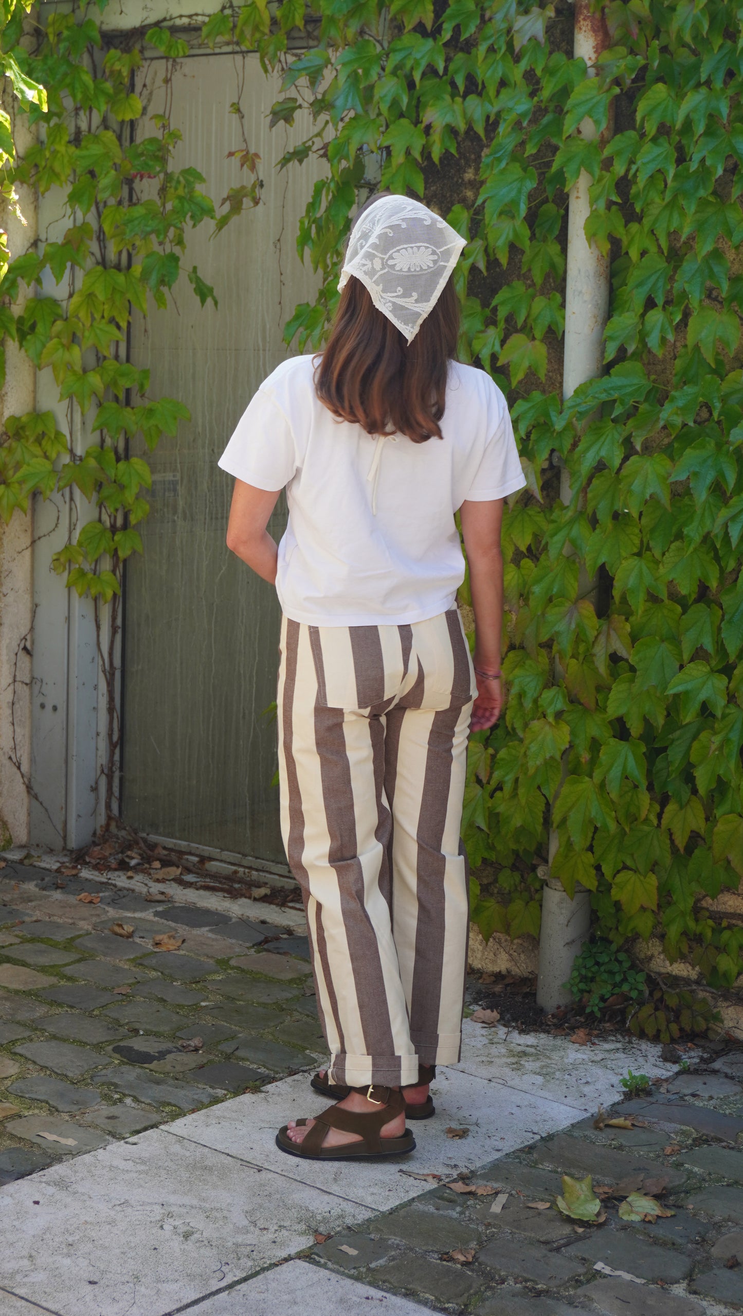 PANTALON MOKA RAYURES