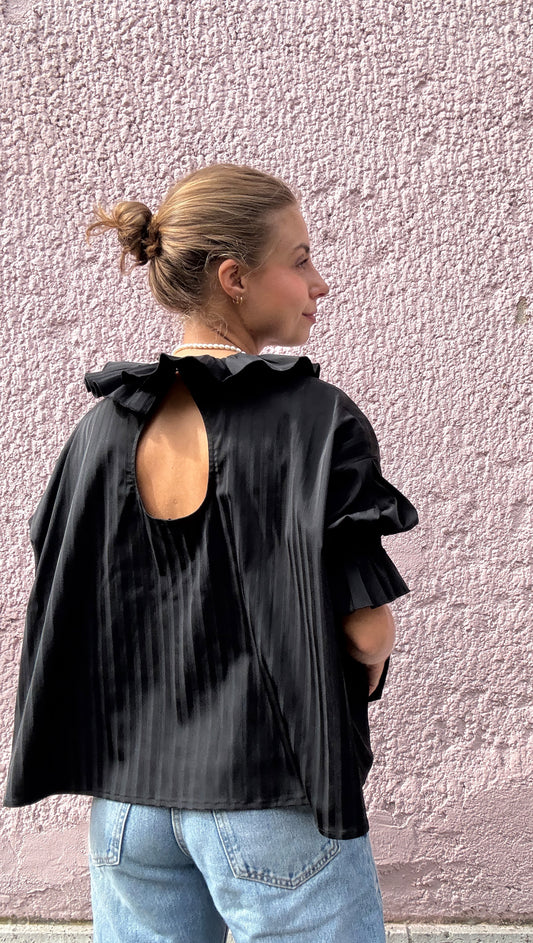 CHEMISIER ROSÉE NOIR