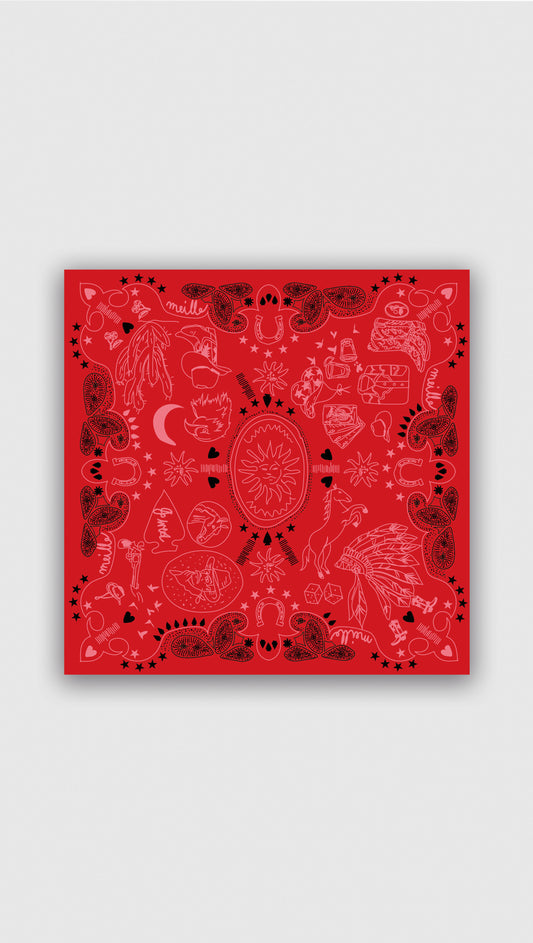 FOULARD SPIRIT ROUGE