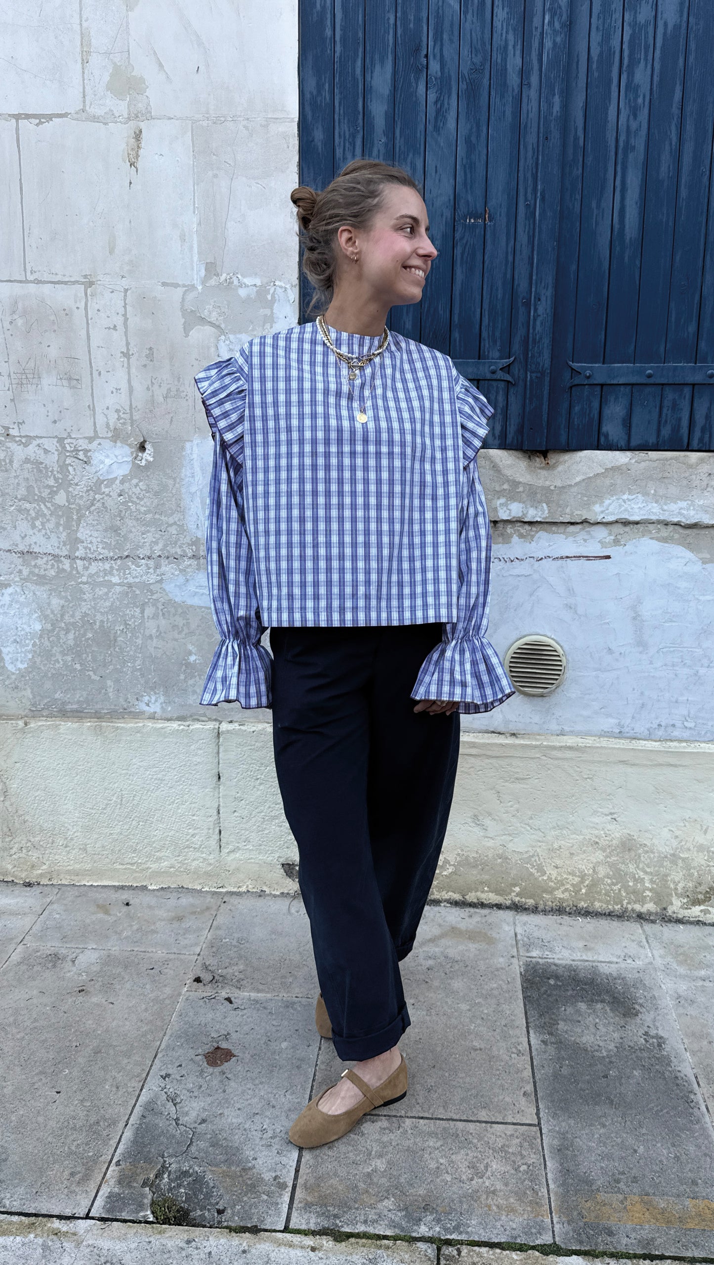 CHEMISIER VÉNUS CARREAUX