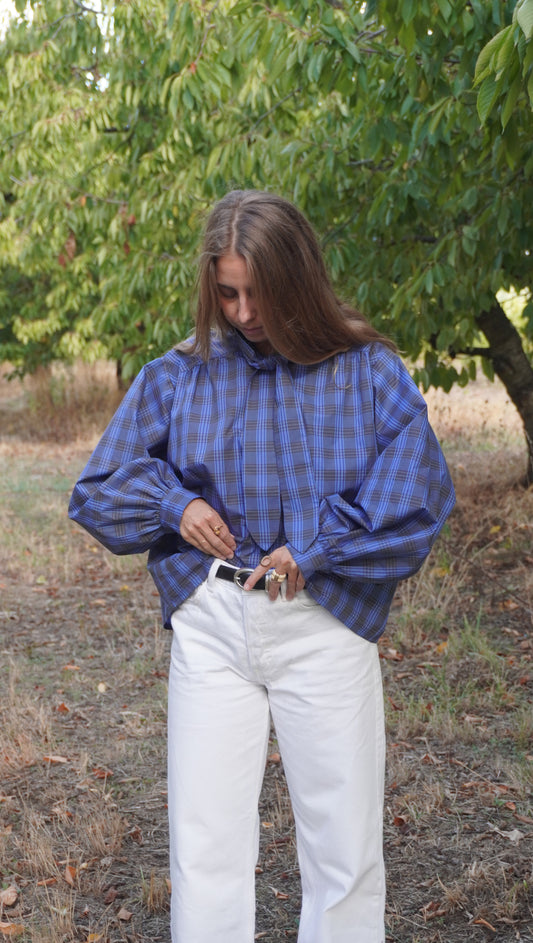 CHEMISIER ALPIN BLEU