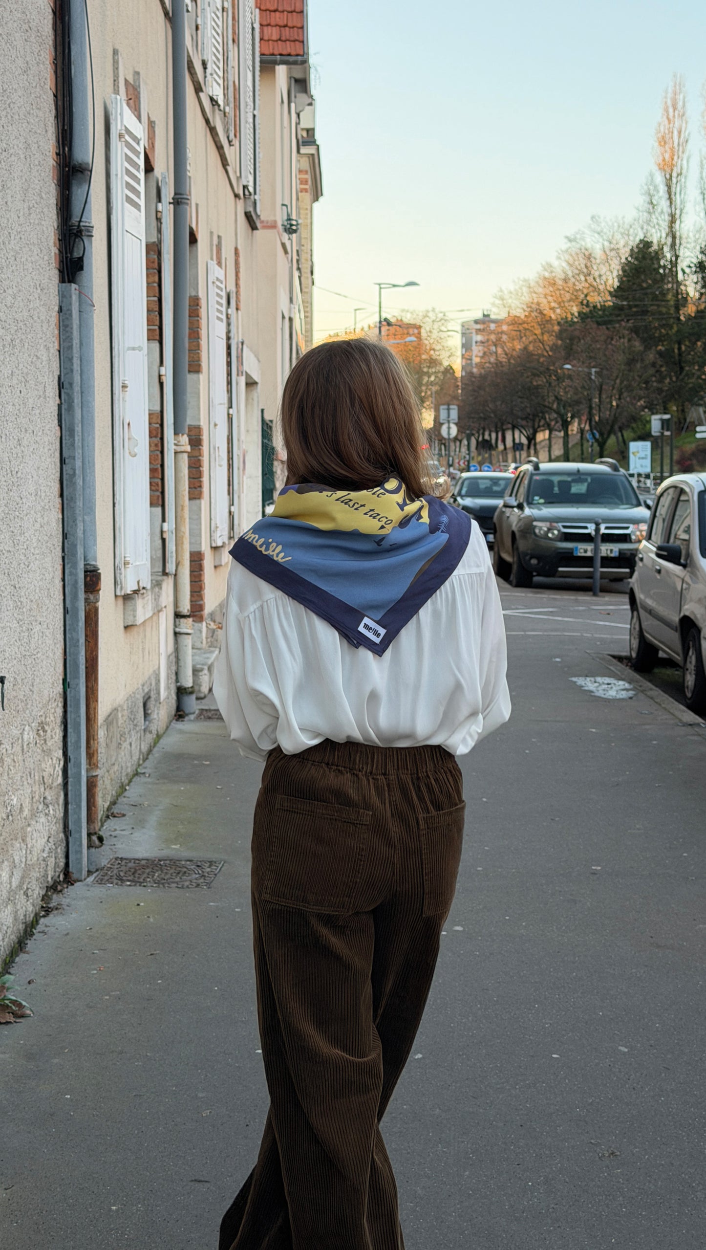 FOULARD BANDITS BLEU