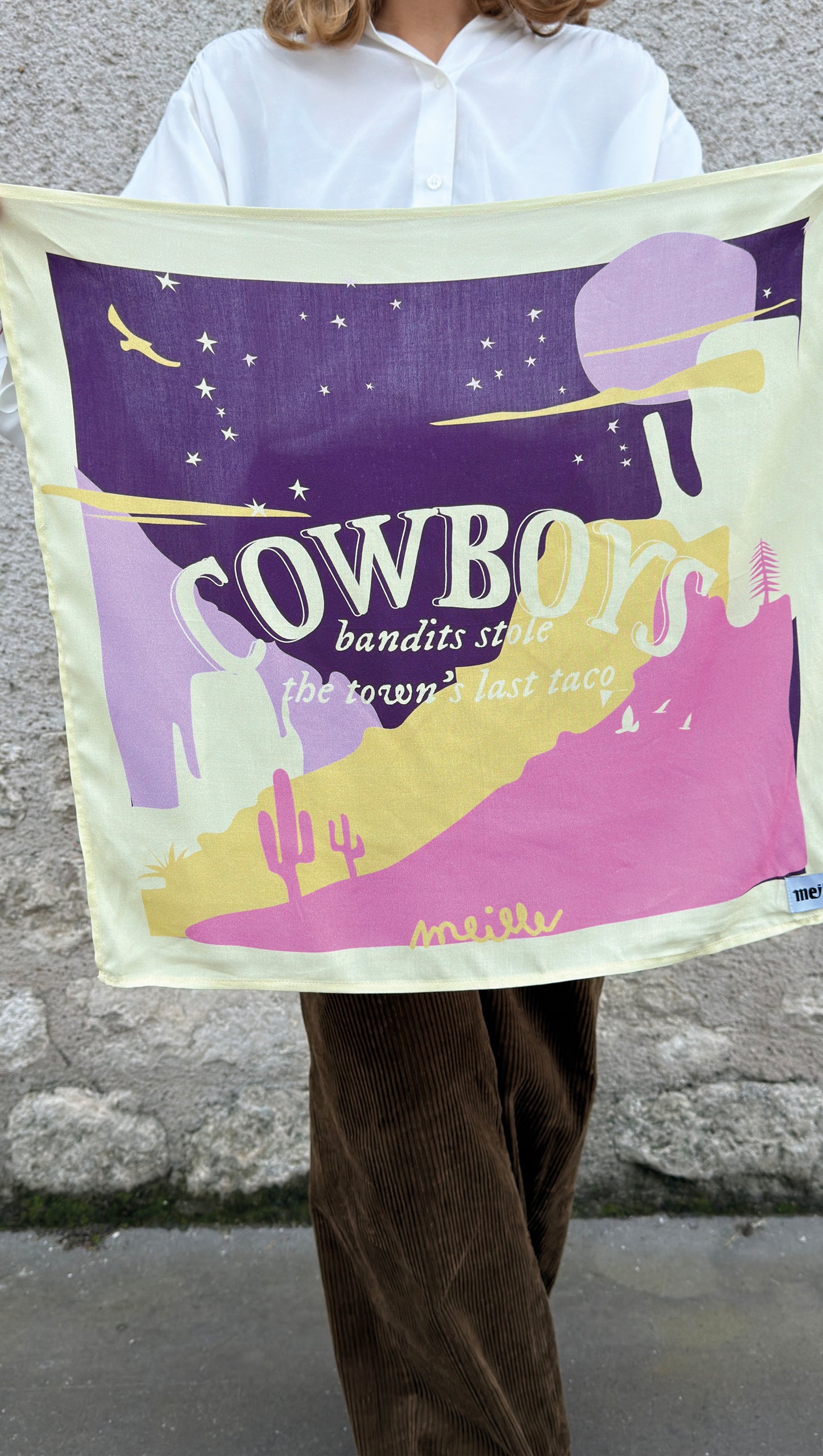 FOULARD BANDITS JAUNE