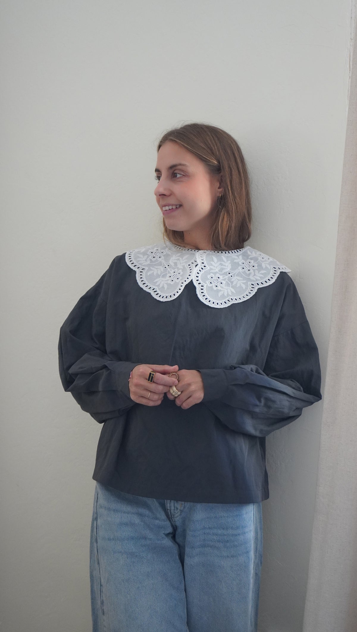 BLOUSE PIN DENTELLE